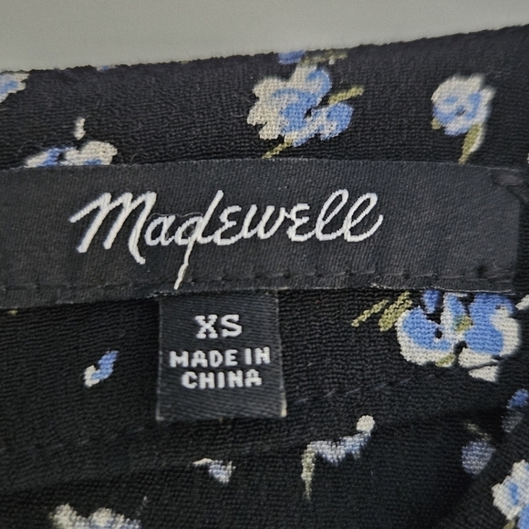 Madewell Ruffle-Sleeve Tie-Waist Jumpsuit in Baby's Breath Sz XS - Picture 11 of 11